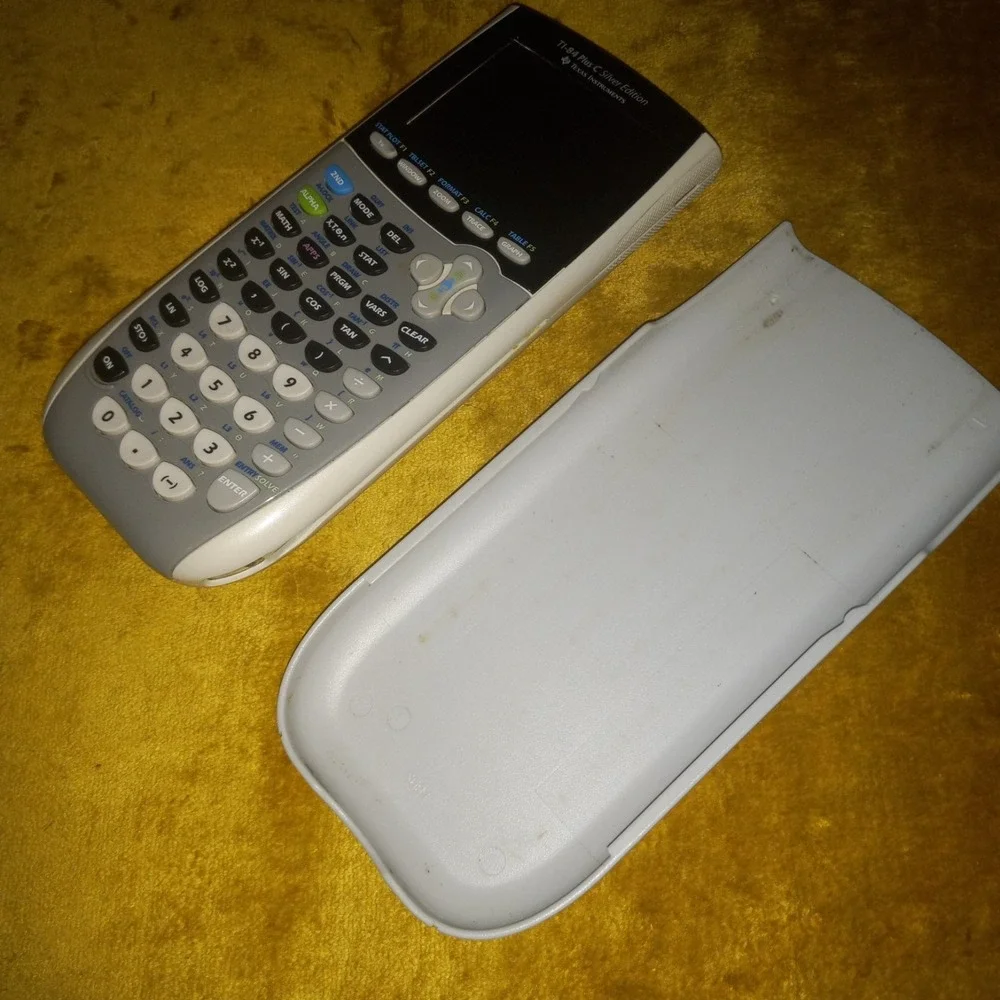 TI-84 Plus C Silver Edition Graphing Calculator Cover Texas Instruments CHARGABL